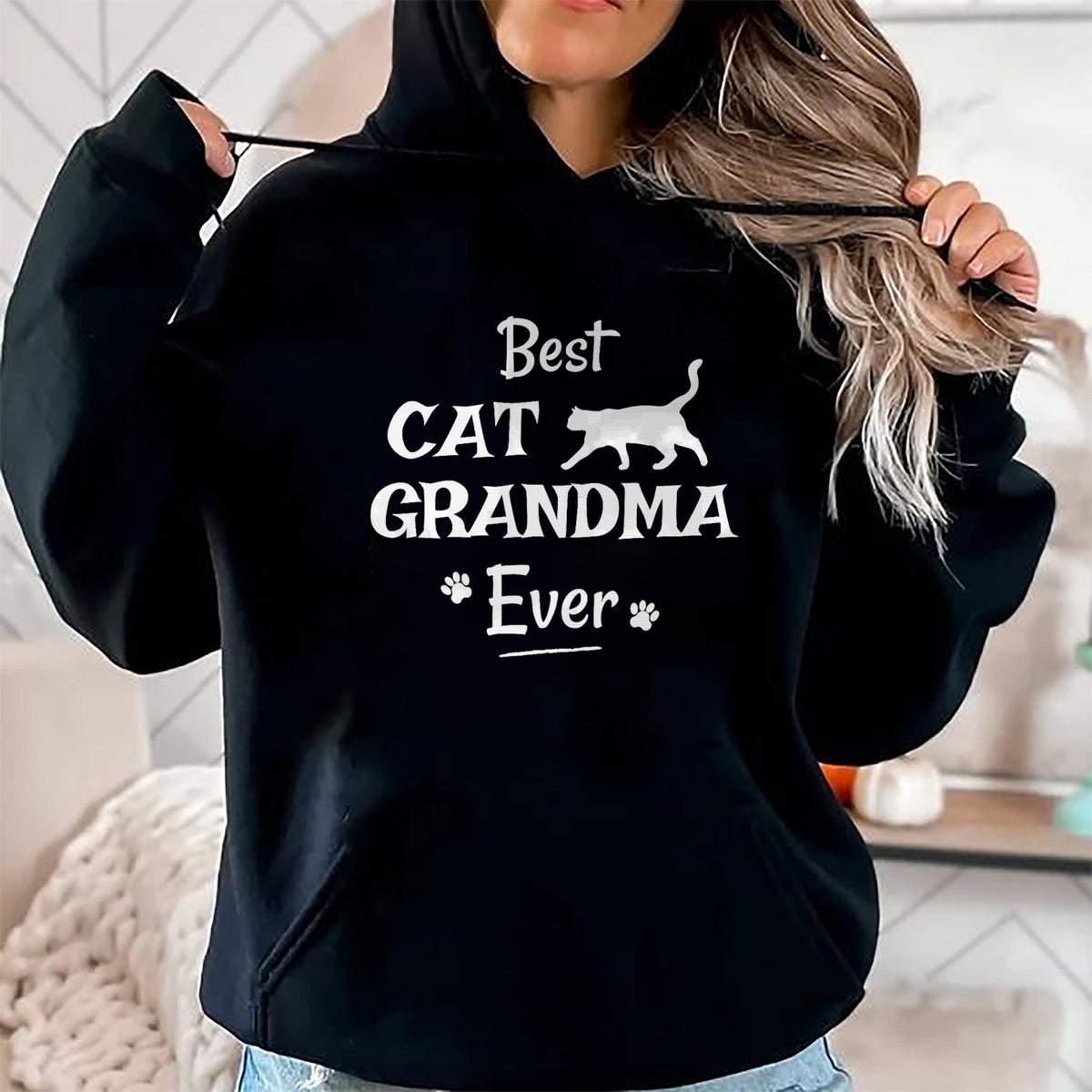 Best Grandma Shirt, Proud Grandma Unisex T-Shirt/Hoodie/Sweatshirt HLT00 - Best Cat Grandma Ever T Shirt Novelty Gift From Cat Shirt T-Shirt (1)