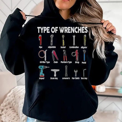 Best Mechanic Life Shirt, Funny Mechanic UnisexT-Shirt/Hoodie/Sweatshirt HLT00 - Toddler Mechanic Types of Wrenches Technician Kids Boy T-Shirt