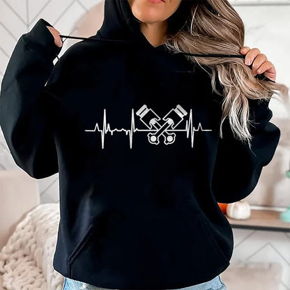 Best Mechanic Life Shirt, Funny Mechanic UnisexT-Shirt/Hoodie/Sweatshirt HLT00 - Car Mechatronics Engineer Heartbeat Car Mechanic T-Shirt