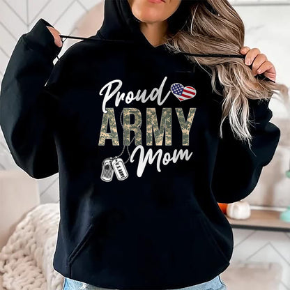 Gift for Mom Shirt, Funny Mom Unisex T-Shirt/Hoodie/Sweatshirt HLT00 - Proud Army Mom Army Graduation Mom US Army Mom Gifts T-Shirt