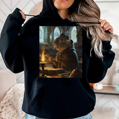 Cute Capybara Shirt, Funny Capybara Unisex T-Shirt/Hoodie/Sweatshirt HLT00 - Funny Graphic Capybara Long Sleeve T-Shirt (21)