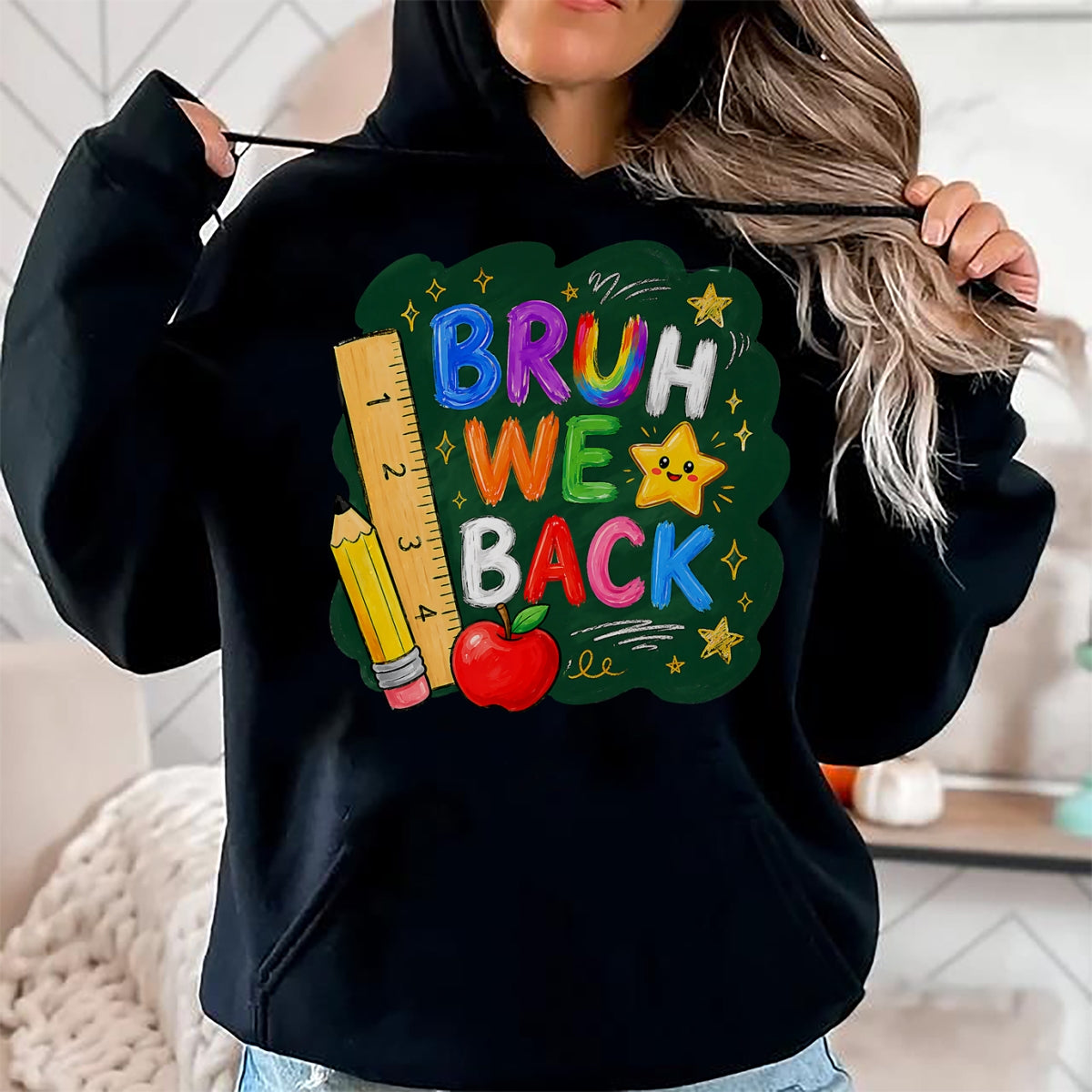 Best Student Shirt, Funny Back To School UnisexT-Shirt/Hoodie/Sweatshirt HLT00 - Bruh We Back Funny Teachers Kids Back to School First Day T-Shirt