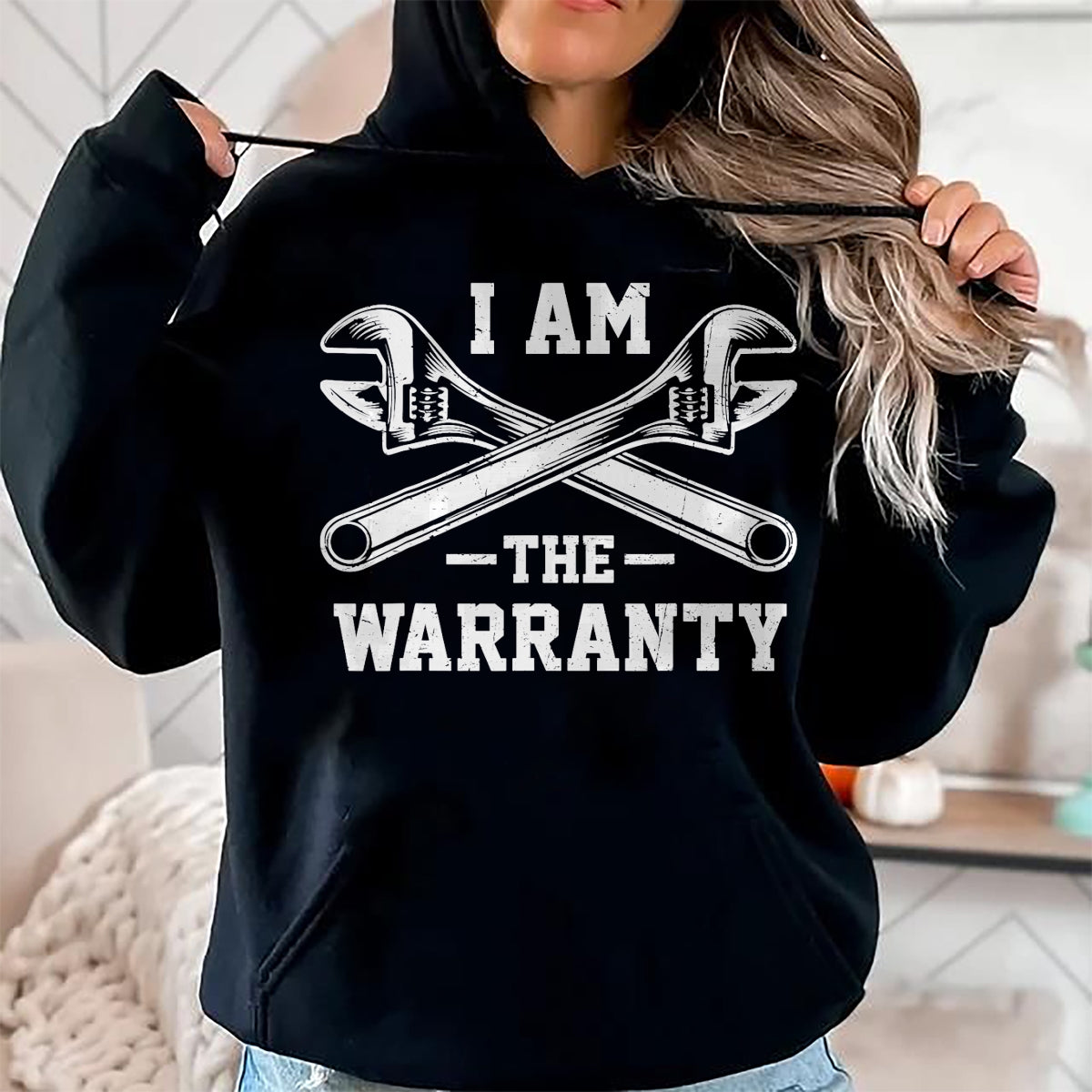 Best Mechanic Life Shirt, Funny Mechanic UnisexT-Shirt/Hoodie/Sweatshirt HLT00 - I Am The Warranty Crossed Wrench Proud Auto Mechanic T-Shirt