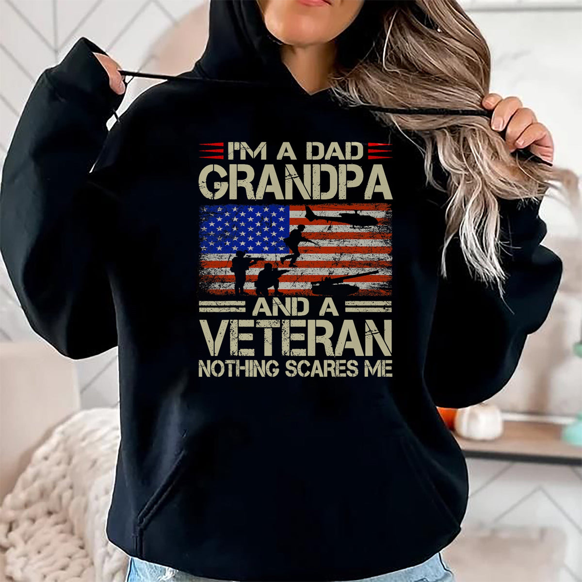 Best Grandpa Shirt, Proud Grandpa Unisex T-Shirt/Hoodie/Sweatshirt HLT00 -Fathers Day Gift Grandpa Gift Dad Grandpa And Veteran T-Shirt