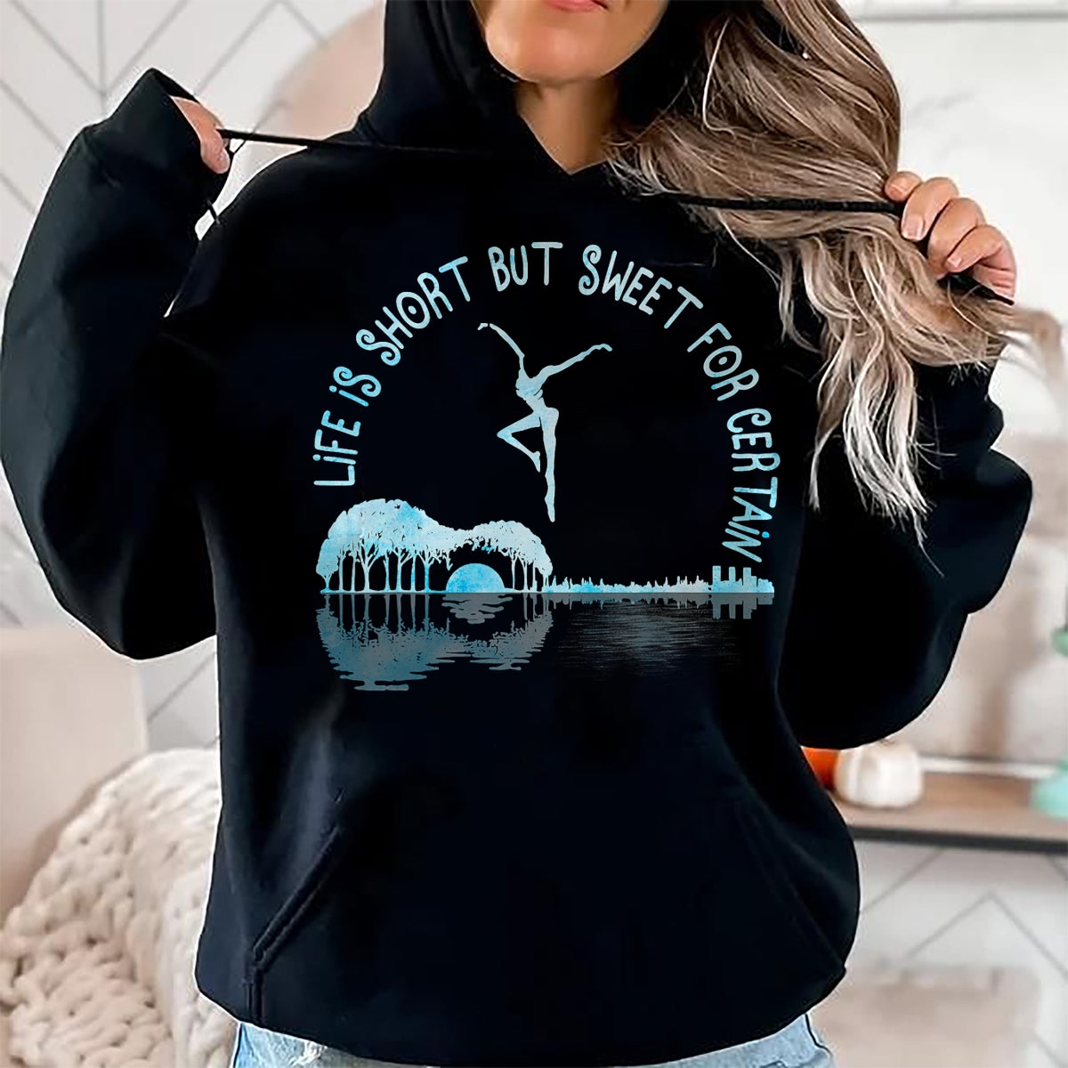 Guitar Lover Shirt, Funny Guitar UnisexT-Shirt/Hoodie/Sweatshirt HLT00 - Music Lover Life is Short But Sweet for Certain Guitar T-Shirt