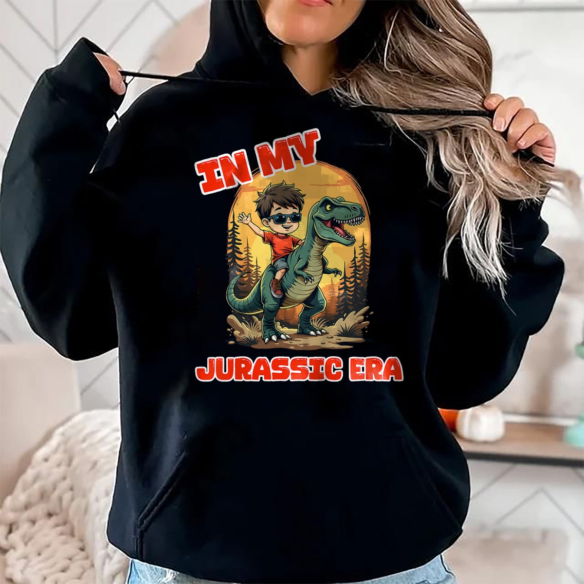 Best Dinosaur Lover Shirt, Funny Dinosaur UnisexT-Shirt/Hoodie/Sweatshirt HLT00 - Kids In My Jurassic Era Boys Dinosaur Kids Birthday T-Rex T-Shirt
