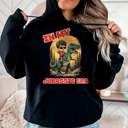 Best Dinosaur Lover Shirt, Funny Dinosaur UnisexT-Shirt/Hoodie/Sweatshirt HLT00 - Kids In My Jurassic Era Boys Dinosaur Kids Birthday T-Rex T-Shirt