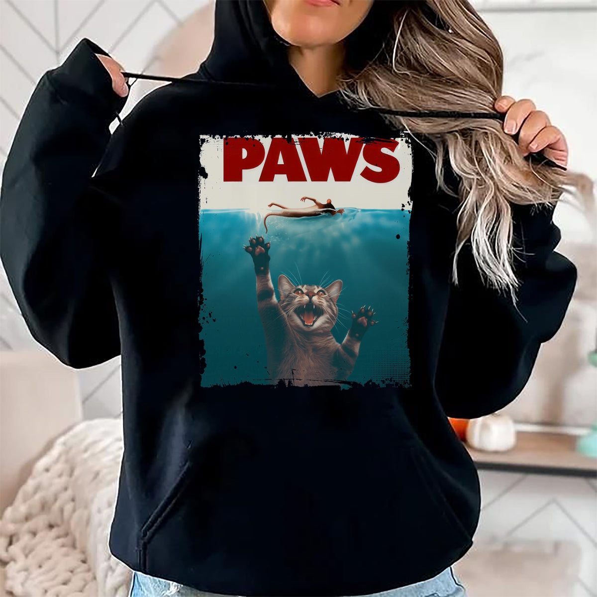 Cat Love Shirt, Funny Cat Lover Gift UnisexT-Shirt/Hoodie/Sweatshirt HLT00 - Paws Kitten Meow Parody Funny Cat Lover Gifts Cute Cat T-Shirt