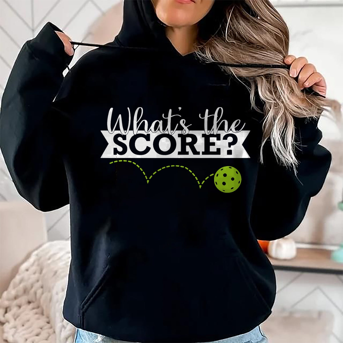 Funny Pickleball Shirt, Pickleball Lover Unisex T-Shirt/Hoodie/Sweatshirt HLT00 - What's The Score Funny Pickleball T-Shirt