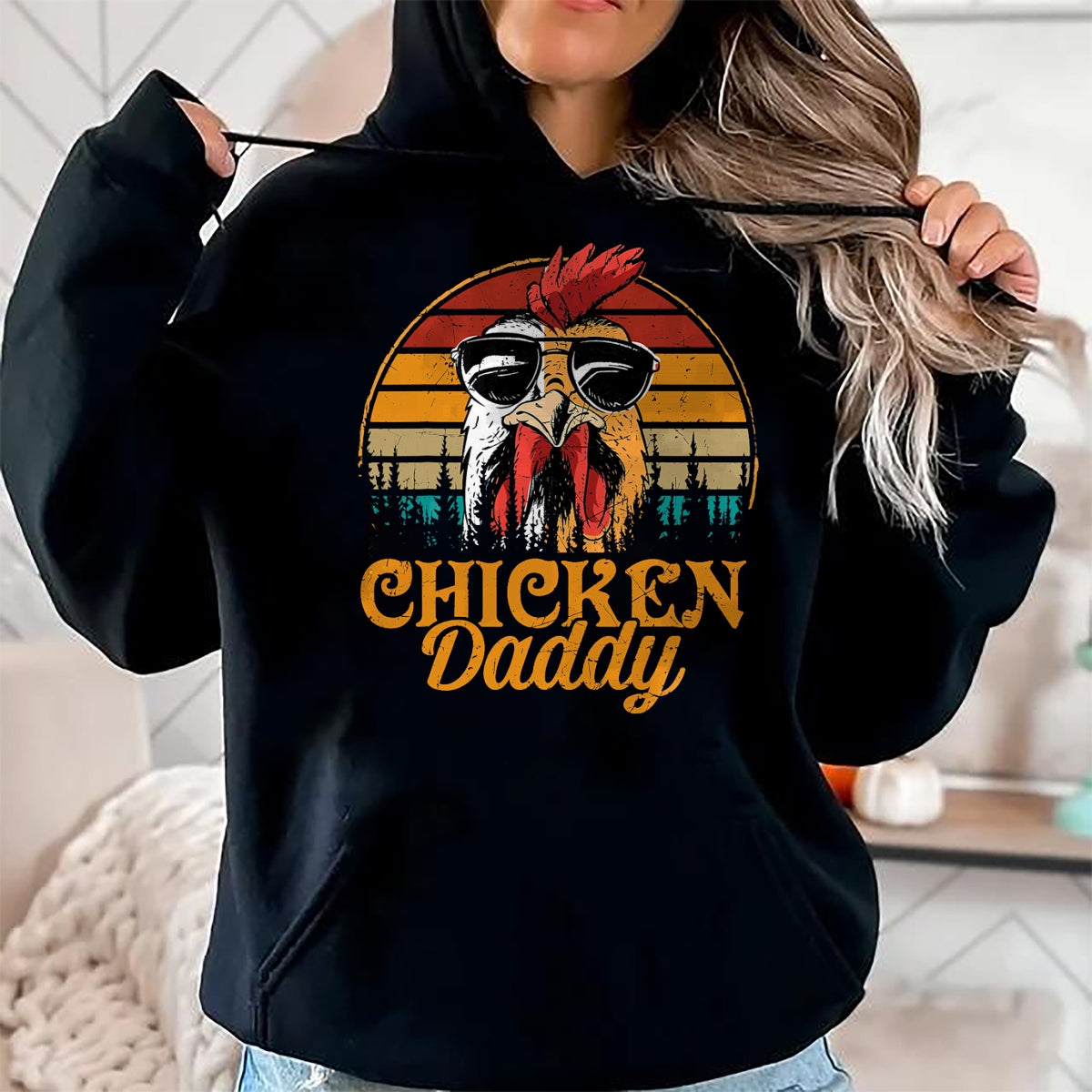 Best Farmer Life Shirt, Funny Farmer UnisexT-Shirt/Hoodie/Sweatshirt HLT00 - Chicken Daddy Vintage Poultry Farmer Funny Fathers Day Mens T-Shirt
