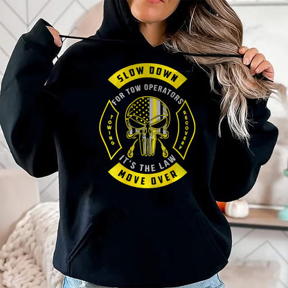 Best Truck Driver Life Shirt, Funny Trucker UnisexT-Shirt/Hoodie/Sweatshirt HLT00 - Tow Lives Matter Thin Yellow Line Tow Truck Driver Shirt T-Shirt