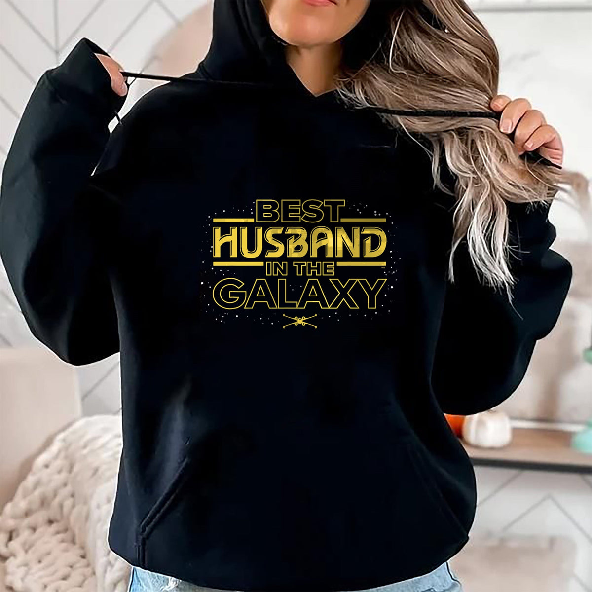 Best Wife Shirt, Wife and Husband Unisex T-Shirt/Hoodie/Sweatshirt HLT00 - Star Wars Best Husband in the Galaxy Birthday Anniversary T-Shirt