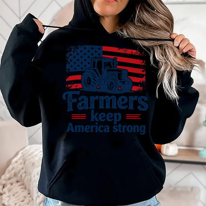 Best Farmer Life Shirt, Funny Farmer UnisexT-Shirt/Hoodie/Sweatshirt HLT00 - Patriotic American Farmer Tractor Farm Life USA Flag Farmer T-Shirt