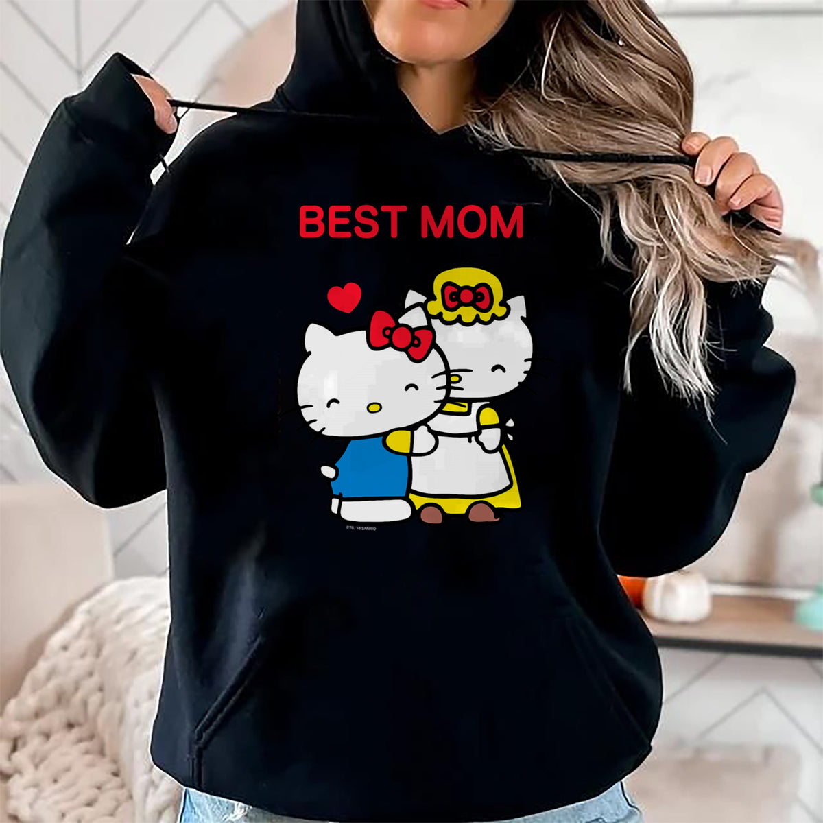 Gift for Mom Shirt, Funny Mom Unisex T-Shirt/Hoodie/Sweatshirt HLT00 - Hello Kitty Mother's Day Best Mom Tee Shirt T-Shirt