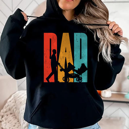 Gift for Dad Shirt, Funny Dad Unisex T-Shirt/Hoodie/Sweatshirt HLT00 – Mens Proud Father of Twins Dad of Twins Identical or Fraternal T-Shirt
