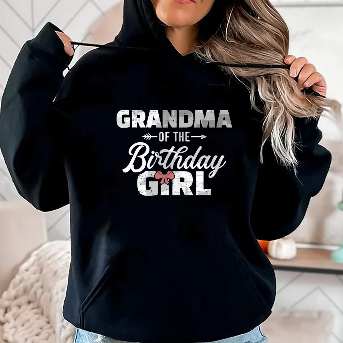 Best Grandma Shirt, Proud Grandma Unisex T-Shirt/Hoodie/Sweatshirt HLT00 - Grandma of the birthday granddaughter girl T-Shirt