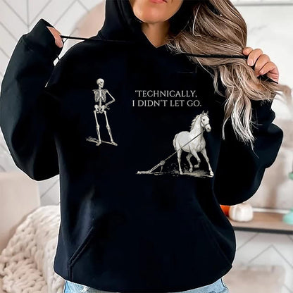 Best Horse Lover Shirt , Funny Horse UnisexT-Shirt/Hoodie/Sweatshirt HLT00 - Horse Riding Saying Equestrian Skeleton Dark Humor Vintage T-Shirt