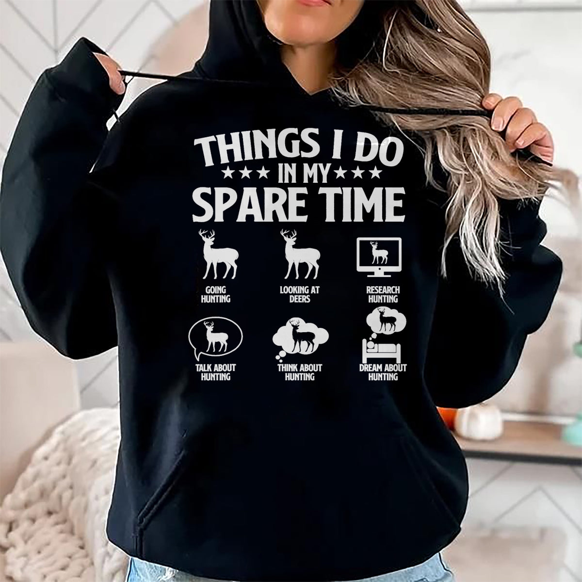 Funny Hunting Shirt, Gift For Hunting Lover Unisex T-Shirt/Hoodie/Sweatshirt HLT00 - Things I Do In My Spare Time - Deer Hunter Hunting Lover T-Shirt
