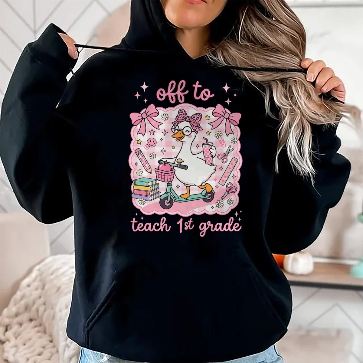 Best Student Shirt, Funny Back To School UnisexT-Shirt/Hoodie/Sweatshirt HLT00 - Off to Teach 1st Grade Back to School First Grade Teachers T-Shirt