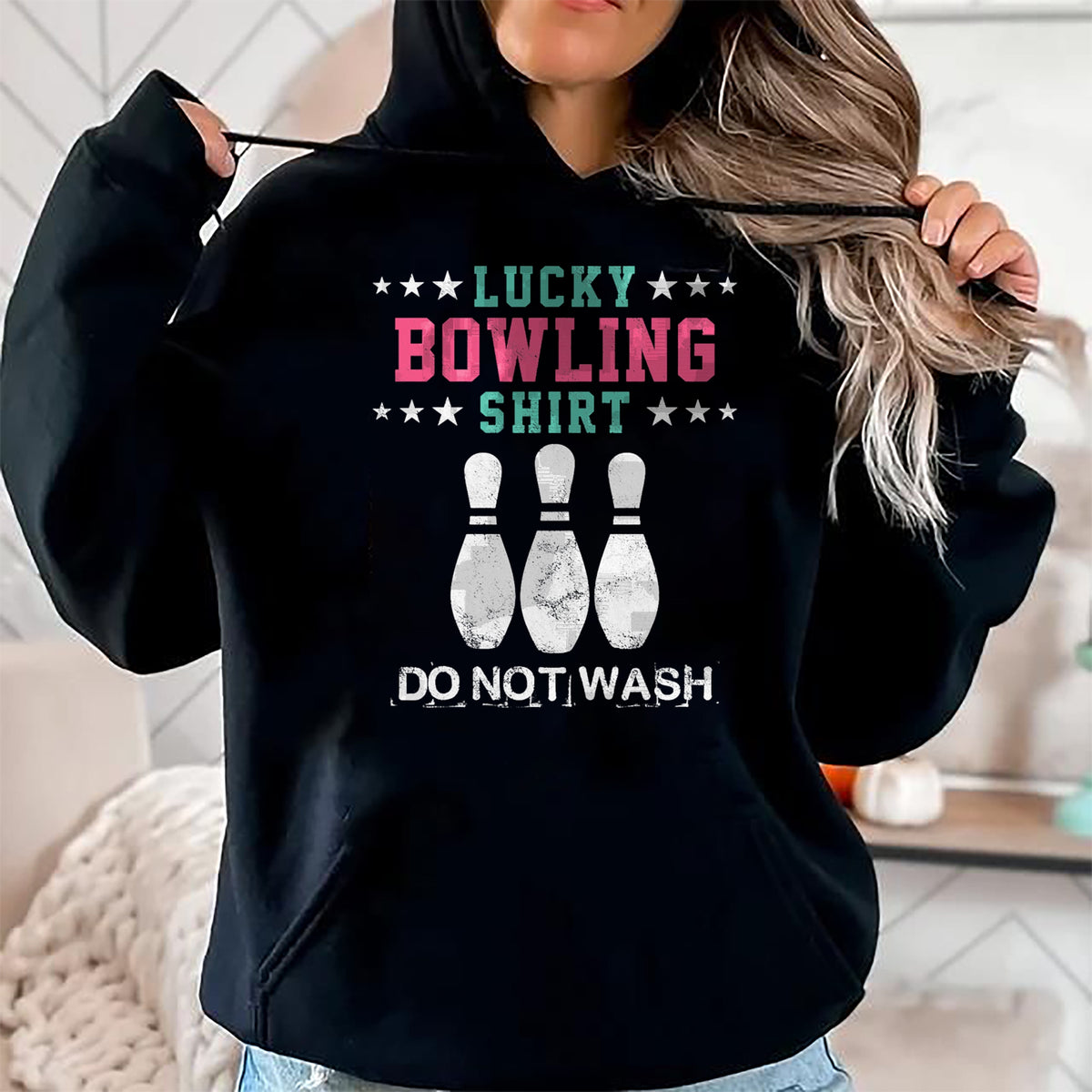 Gift for Mom Shirt, Funny Mom Unisex T-Shirt/Hoodie/Sweatshirt HLT00 - Lucky Bowling Gift T-Shirt For Women Wife Mom Or Girls