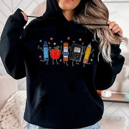 Best Student Shirt, Funny Back To School UnisexT-Shirt/Hoodie/Sweatshirt HLT00 - Back to School Teachers Doodles Crayon Hello Kindergarten T-Shirt