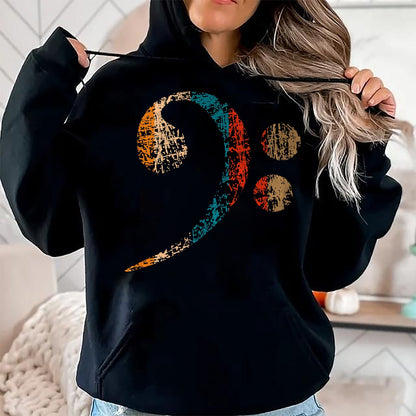 Guitar Lover Shirt, Funny Guitar UnisexT-Shirt/Hoodie/Sweatshirt HLT00 - Vintage Bass Clef for Bass Players, Bassists Bands Orchestra T-Shirt Small