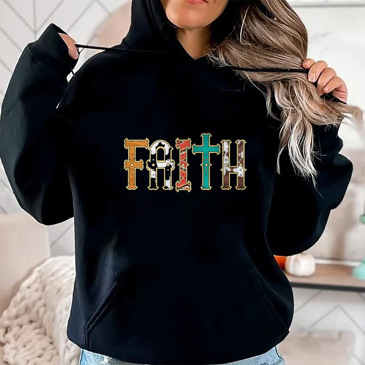 Christian Tee, Christian Faith Unisex T-Shirt/Hoodie/Sweatshirt HLT00 - Faith Patterns God Jesus Religious Christian Men Women Kids T-Shirt