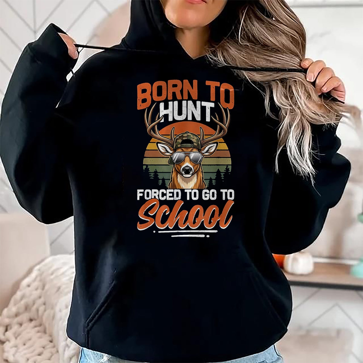 Funny Hunting Shirt, Gift For Hunting Lover Unisex T-Shirt/Hoodie/Sweatshirt HLT00 - Camo Deer Born Hunt Forced Go School Funny Hunting Boys T-Shirt, Women, Cranberry Red, Medium