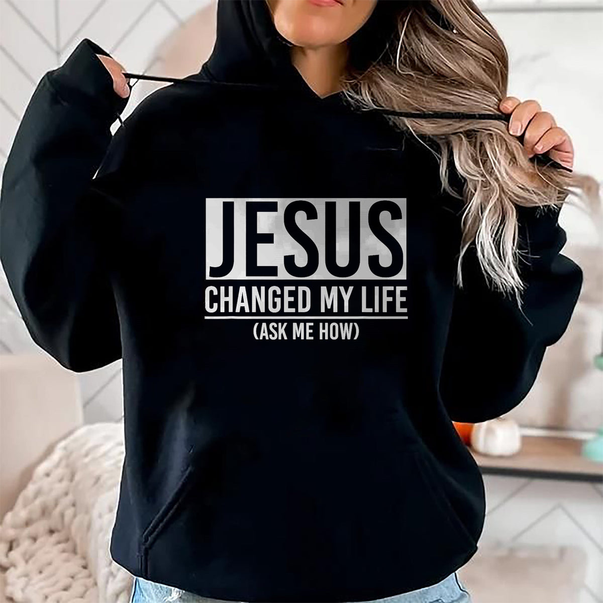 Christian Tee, Christian Faith Unisex T-Shirt/Hoodie/Sweatshirt HLT00 - Jesus Changed My Life Ask Me How Jesus T-Shirt