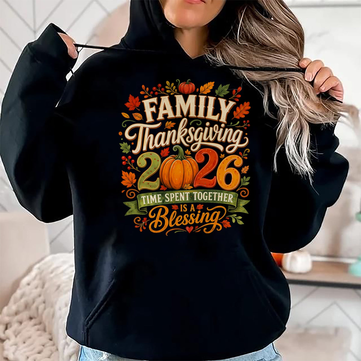 Best Thanksgiving Family Shirt , Funny Thanksgiving UnisexT-Shirt/Hoodie/Sweatshirt HLT00 - Family Thanksgiving Squad 2026 Matching Family Thanksgiving T-Shirt