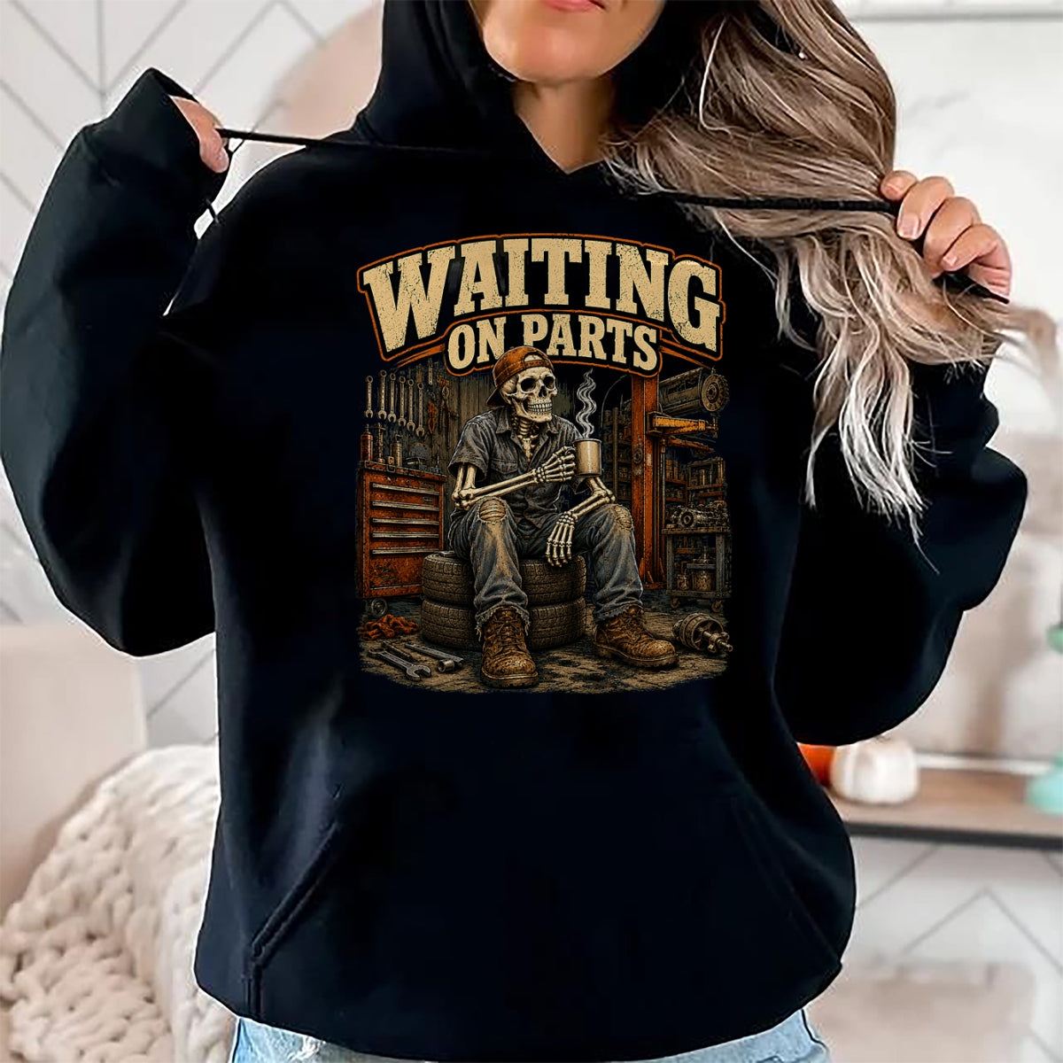 Best Mechanic Life Shirt, Funny Mechanic UnisexT-Shirt/Hoodie/Sweatshirt HLT00 - Spooky Mechanic Auto Repair Waiting on Parts Car Technician T-Shirt