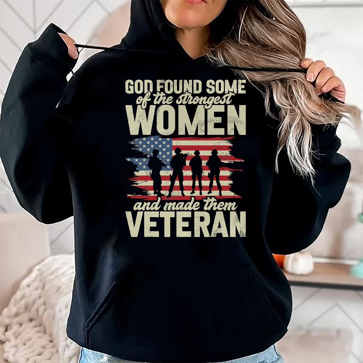 Proud Veteran Shirt, Funny Veteran UnisexT-Shirt/Hoodie/Sweatshirt HLT00 - Female Veteran Veteran_s Day Women Veteran Soldier Patriotic T-Shirt