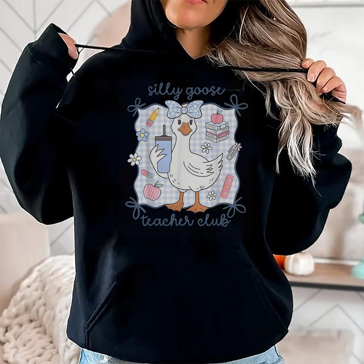 Best Teacher Shirt, Funny Teacher UnisexT-Shirt/Hoodie/Sweatshirt HLT00 - Silly Goose Teacher Club Back to School T-Shirt