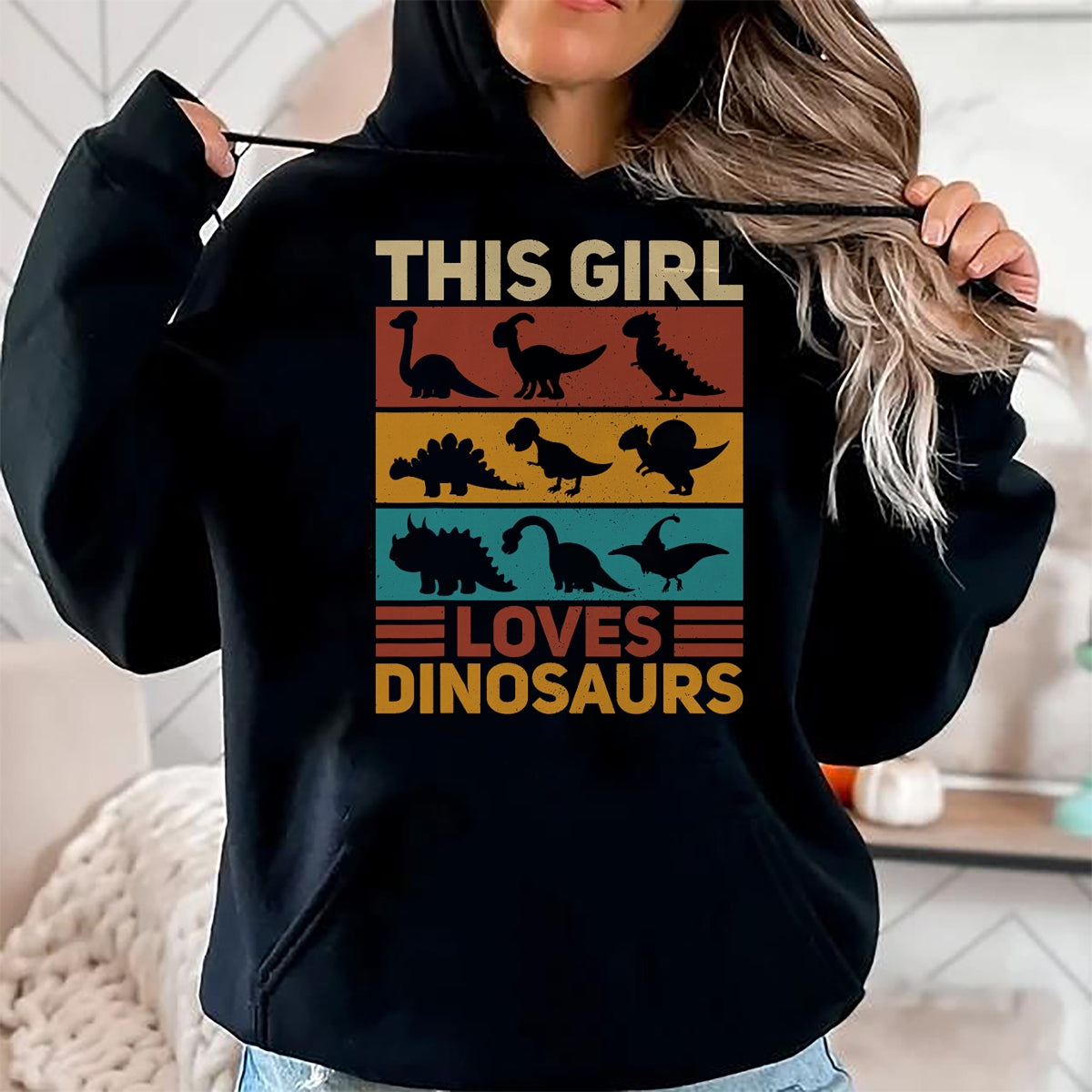 Best Dinosaur Lover Shirt, Funny Dinosaur UnisexT-Shirt/Hoodie/Sweatshirt HLT00 - This Girl Loves Dinosaurs Vintage Dinosaur Outfit Dinosaur T-Shirt