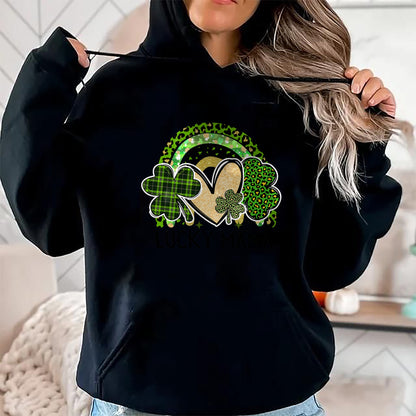 Gift for Mom Shirt, Funny Mom Unisex T-Shirt/Hoodie/Sweatshirt HLT00 - Lucky Mama Family St Patricks Day Mom Mother_s Day Lucky T-Shirt