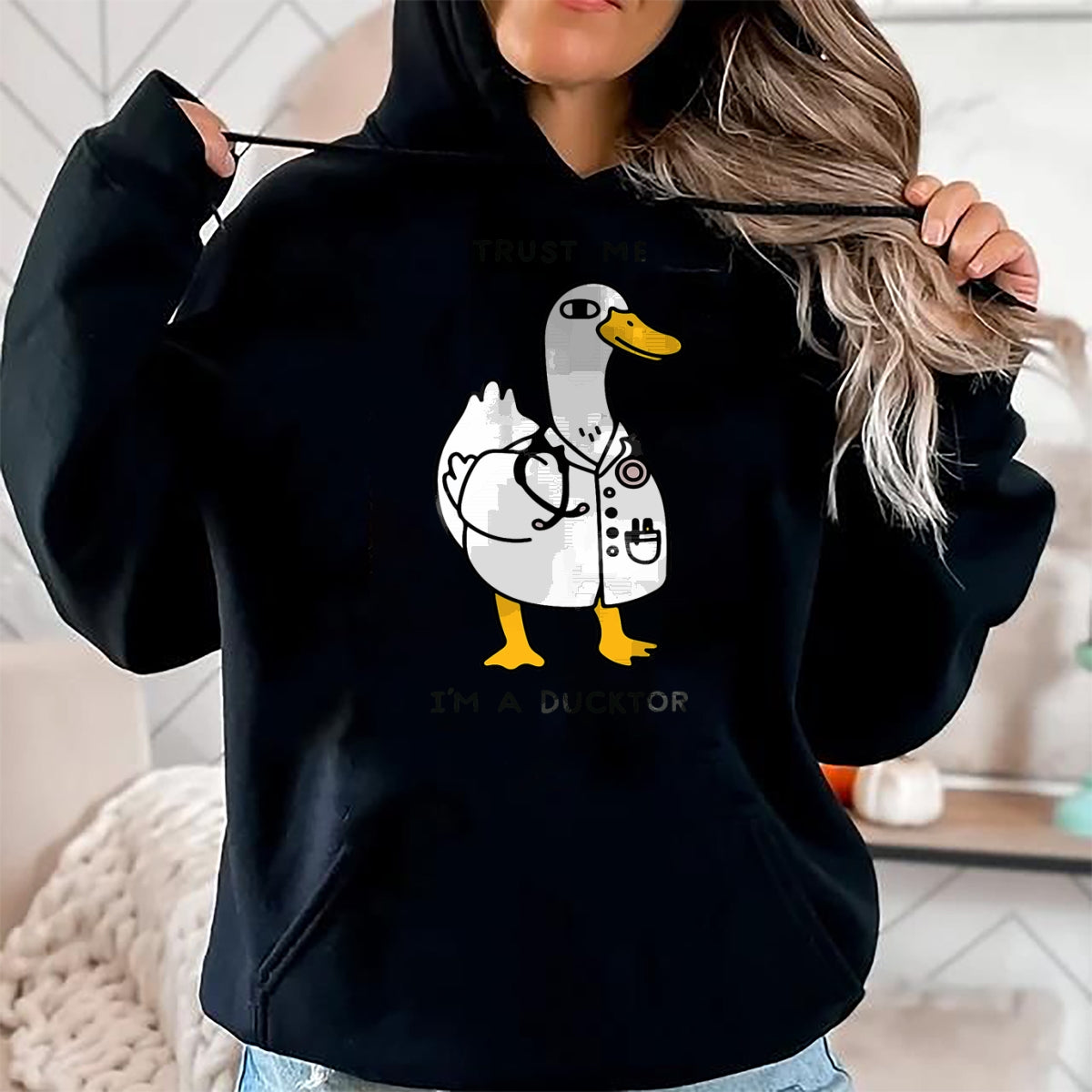 Best Doctor Shirt, Funny Doctor UnisexT-Shirt/Hoodie/Sweatshirt HLT00 - Trust Me Funny I_m A Ducktor - Doctor Sayings T-Shirt