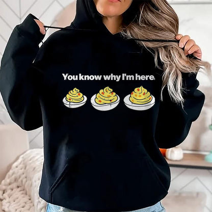 Best Thanksgiving Family Shirt , Funny Thanksgiving UnisexT-Shirt/Hoodie/Sweatshirt HLT00 - Deviled Eggs You Know Why Im Here Thanksgiving Men Women Kid T-Shirt, Men, Black, 3X-Large