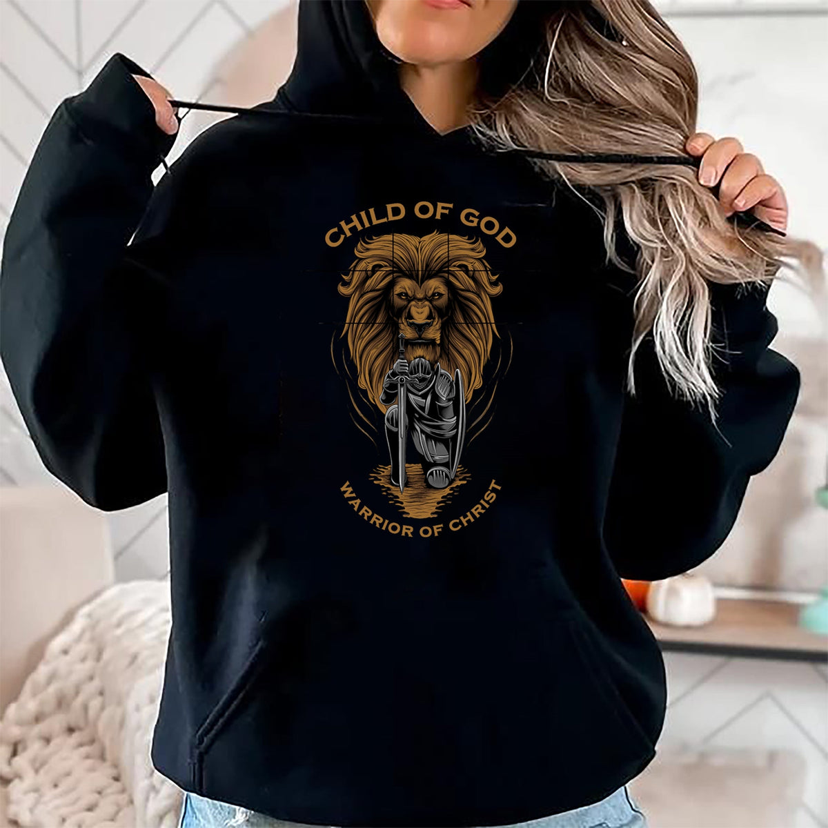 Christian Tee, Christian Faith Unisex T-Shirt/Hoodie/Sweatshirt HLT00 -  Child of God Warrior of Christ Jesus Christian Faith Graphic T-Shirt