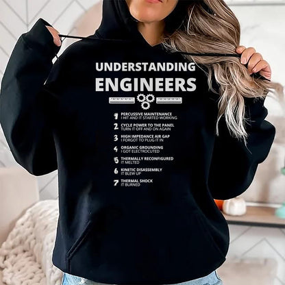 Best Mechanic Life Shirt, Funny Mechanic UnisexT-Shirt/Hoodie/Sweatshirt HLT00 - Understanding Engineers - Funny Sarcastic Engineering Gift T-Shirt Small