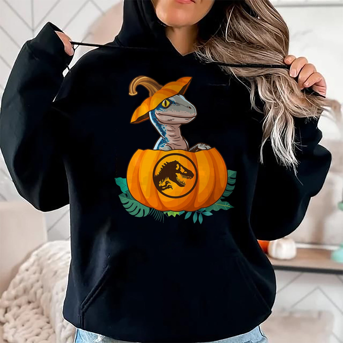 Best Dinosaur Lover Shirt, Funny Dinosaur UnisexT-Shirt/Hoodie/Sweatshirt HLT00 - Jurassic World Halloween Dinosaur Pumpkin Logo T-Shirt