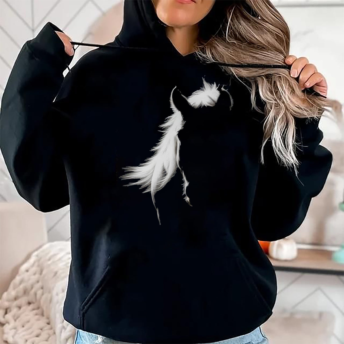Best Horse Lover Shirt , Funny Horse UnisexT-Shirt/Hoodie/Sweatshirt HLT00 - Vintage Western Horse Silhouette Horse Riding Lover T-Shirt, Men, Black, 3X-Large