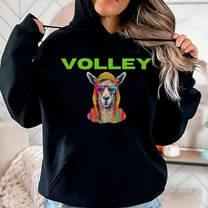 Funny Pickleball Shirt, Pickleball Lover Unisex T-Shirt/Hoodie/Sweatshirt HLT00 - Volley Llama Funny Pickleball Shirt Long Sleeve T-Shirt