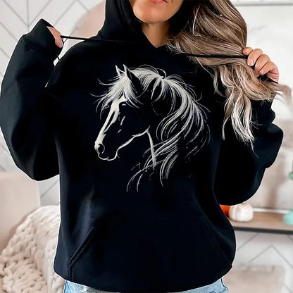 Best Horse Lover Shirt , Funny Horse UnisexT-Shirt/Hoodie/Sweatshirt HLT00 - Horse Silhouette Horse Riding Lover T-Shirt, Men, Black, 3X-Large