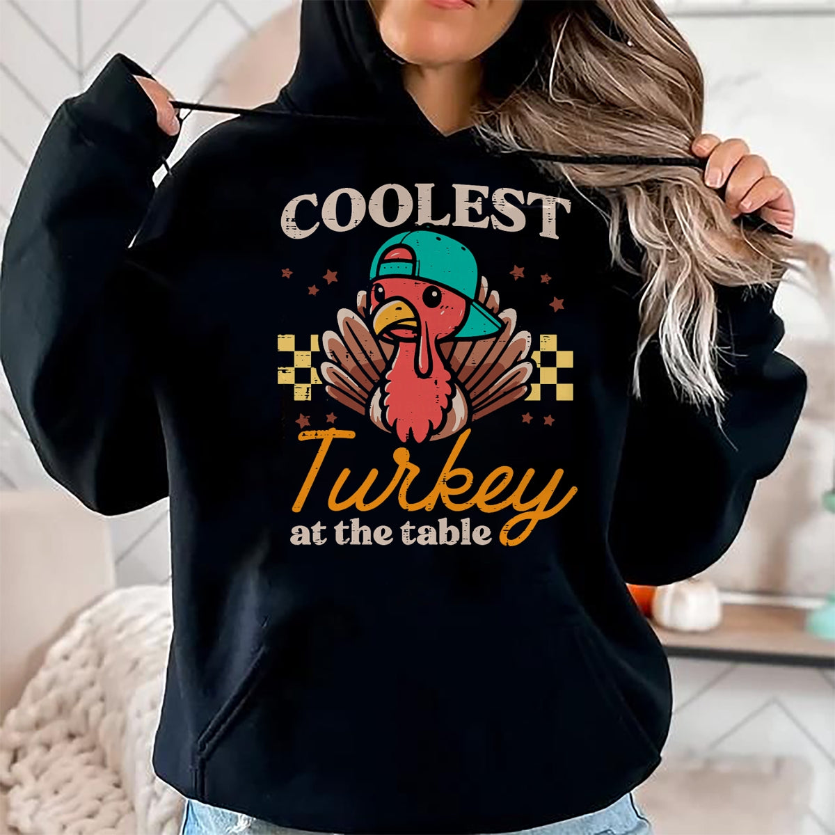Best Thanksgiving Family Shirt , Funny Thanksgiving UnisexT-Shirt/Hoodie/Sweatshirt HLT00 - Thanksgiving Coolest Turkey At Table Boys Kids Toddler Youth T-Shirt