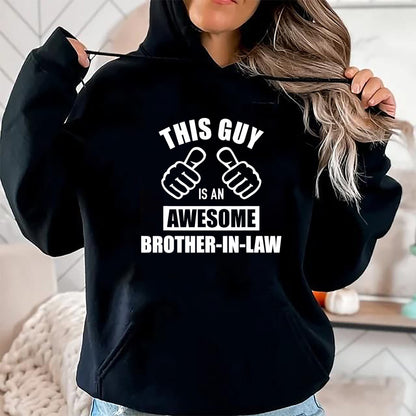Best Wife Shirt, Wife and Husband Unisex T-Shirt/Hoodie/Sweatshirt HLT00 - This guy awesome brother-in-law from sister-in-law T-Shirt (1)