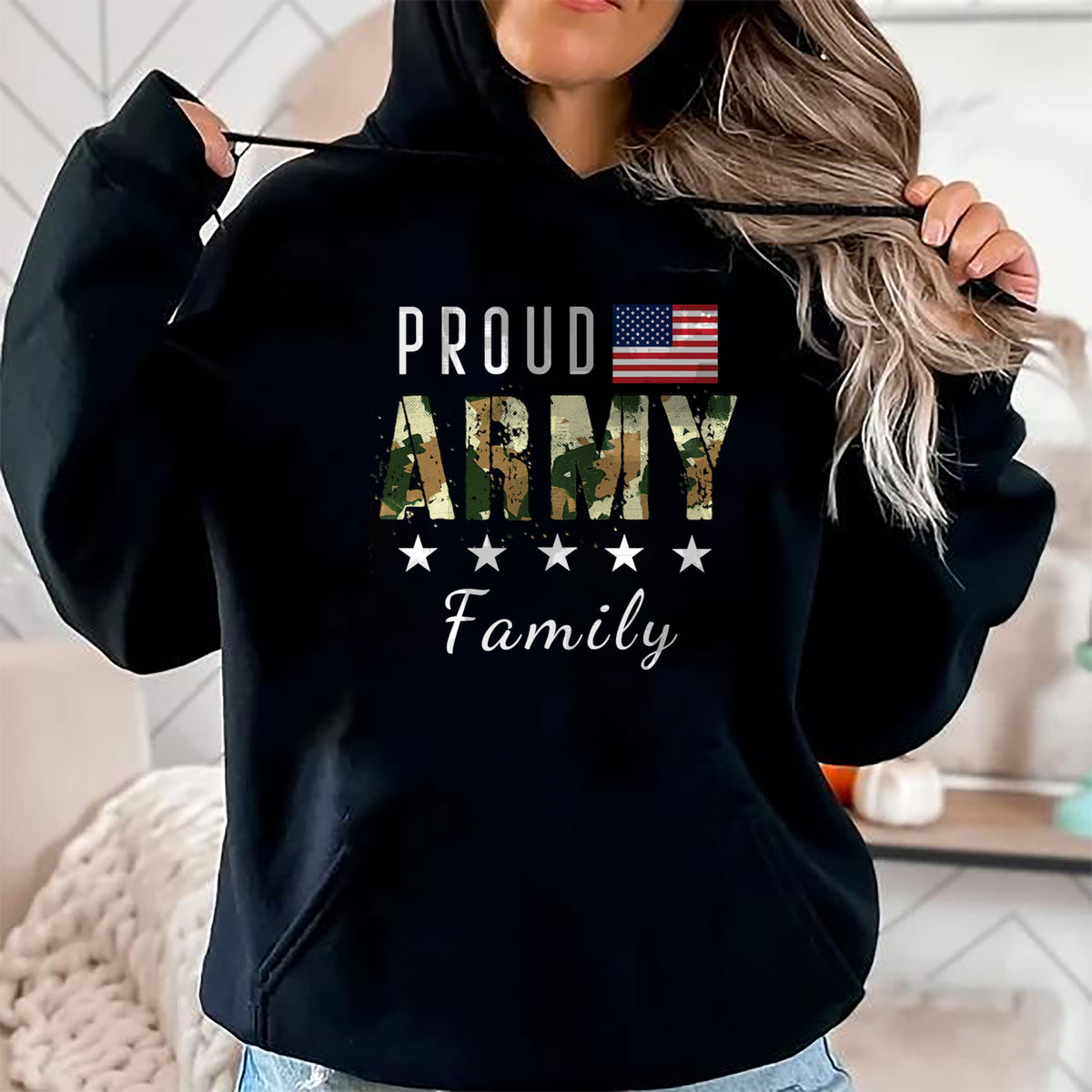 Gift for Mom Shirt, Funny Mom Unisex T-Shirt/Hoodie/Sweatshirt HLT00 - Army Graduation Proud Military Family Mom Dad Brother Sister T-Shirt