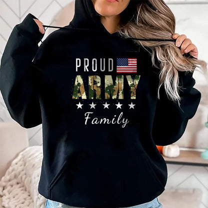 Gift for Mom Shirt, Funny Mom Unisex T-Shirt/Hoodie/Sweatshirt HLT00 - Army Graduation Proud Military Family Mom Dad Brother Sister T-Shirt