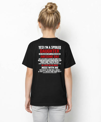 I'M RAISED BY A FREAKING AWESOME DAD - Gift for Daughter From Dad - NINA00 (SKU2610-130-00)