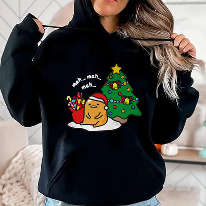 Gudetama Christmas Tree Hoodie Sweatshirt Pullover Hoodie - Christmas Unisex T-Shirt/Hoodie/Sweatshirt - NINA00