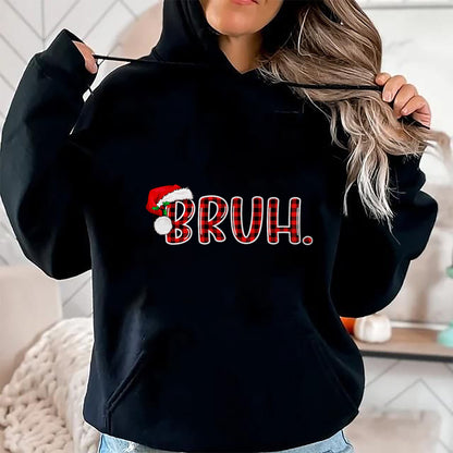 Bruh Funny Christmas Plaid Teens Boys Kids Xmas Pajamas T-Shirt - Christmas Unisex T-Shirt/Hoodie/Sweatshirt - NINA00